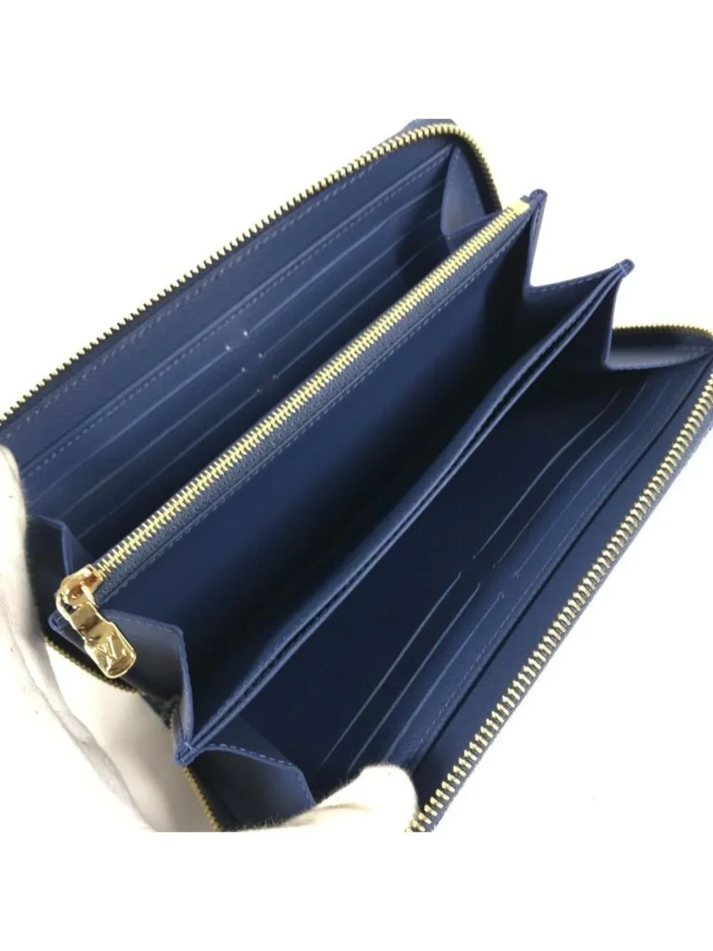 Louis Vuitton Wallet LV TM Zippy Monogram Denim Canvas Blue